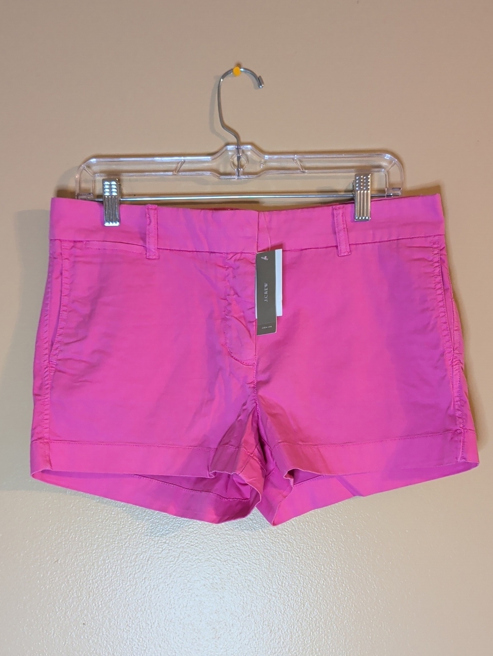 J Crew Pink Chino Shorts Size 6 NWT